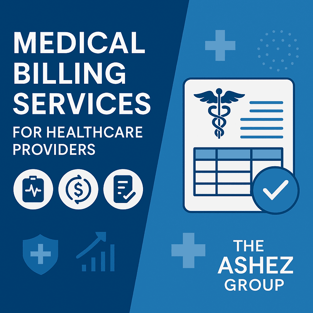 Featured image showing medical billing services for healthcare providers by The Ashez Group