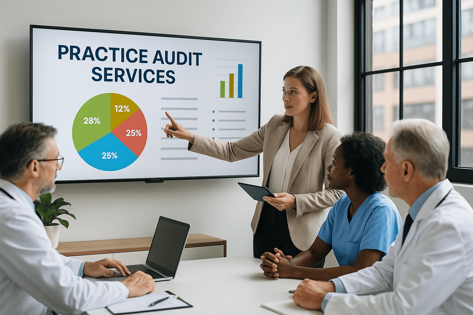 practice audit services with monthly reporting by The Ashez Group