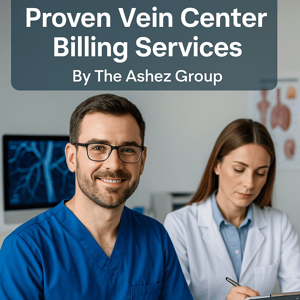 Proven Vein Center Billing Services by The Ashez Group — medical billing experts managing vein treatment claims.