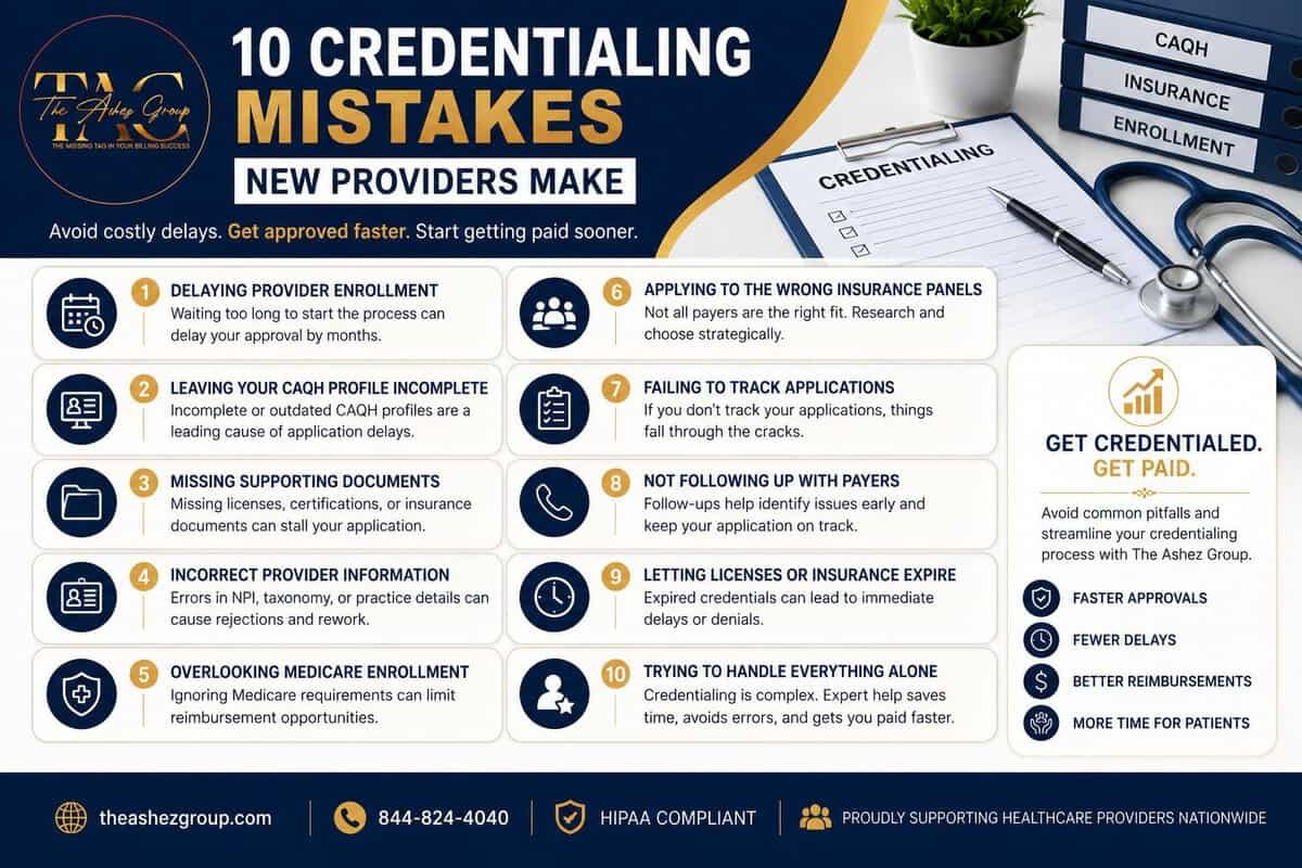 Credentialing Mistakes New Providers Make