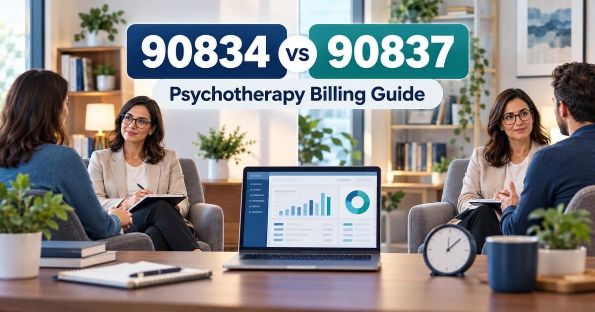 90834 vs 90837 psychotherapy billing guide